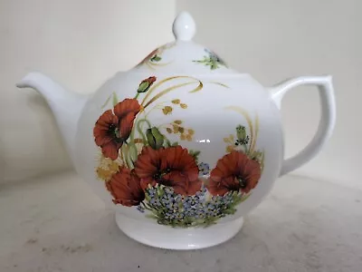 Buy Bone China Teapot Hogarth Pottery Flower Design 4 Cup TeaPot • 18£