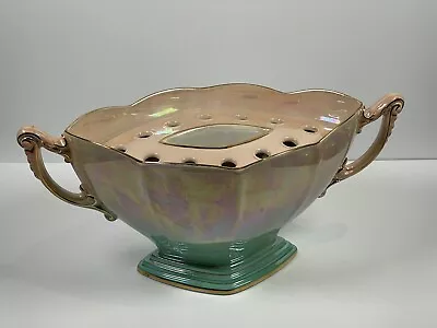Buy Royal Winton Grimwades Mantel Vase With Insert 34cm In Ceramic Pink Green Lustre • 29.99£