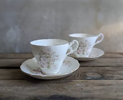 Buy Biltons Montfort 2 Teacups And 2 Saucers - Staffordshire Bone China - Pretty Cup • 14.95£
