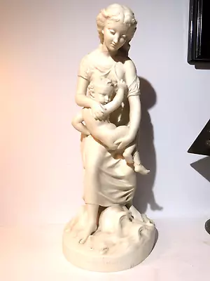 Buy Copeland Parian Figure Group  Early Struggles  L.A. Malempre Scupt. 1874 • 37.28£