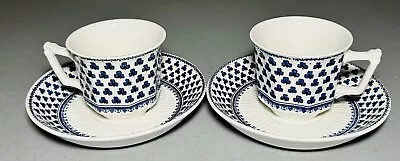 Buy Lot-2 Vintage Adam's Brentwood Wedgwood Tea Cup & Saucer Plate Set England • 19.28£