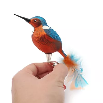 Buy Blown Glass Kingfisher Bird Clip On Christmas Tree Ornament Handmade Czech • 20.50£