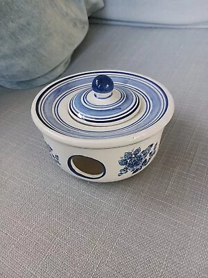 Buy Vintage Retro Holland Delft Ware Tealight Candle Lamp Holder 14cm Diameter • 9.99£