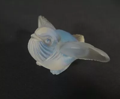 Buy Vintage Sabino  France  Opalescent Glass  Small Bird Wings Up Figurine  • 46£