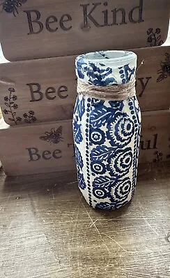 Buy Small Glass Bottle Decoupaged In Emma Bridgewater  • 5.50£