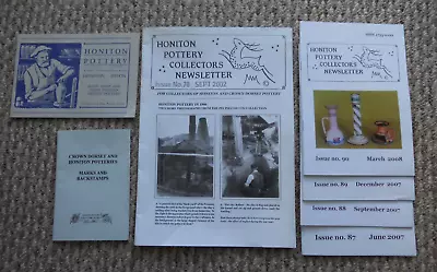 Buy Honiton Pottery Collectors Newsletter X 5 + Marks & Backstamps • 5£