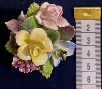 Buy Royal Doulton Tiny HANDCRAFTED FINE BONE CHINA POSY BOWL 3 Flowers Roses Pastels • 3.99£