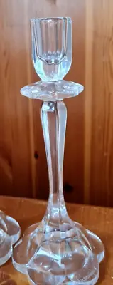 Buy Vintage Candle Stick Holder Dinner / Taper Nachtmann Clear 24% Lead Crystal • 12.99£