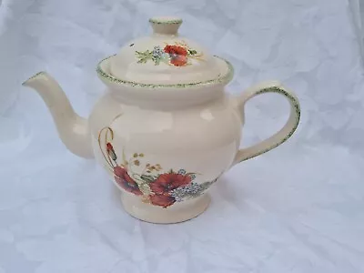 Buy Large Poppy Pattern Kernewek Pottery Cornwall Large Discontinued Tea Pot  • 19.99£