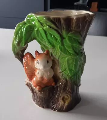 Buy Withernsea Eastgate Pottery Vase - 'Fauna' - 15cm 6 Inch - Vintage England Made • 10£