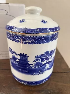 Buy Ringtons Wade Willow Pattern Storage Jars With Labels Tea Coffee Sugar NEW • 12£
