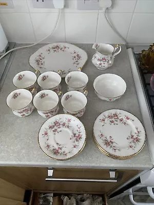 Buy Royal Albert Paragon Victoriana Rose Teacup, Bowl, Milk Jug Saucer & Cake Plate • 99.99£