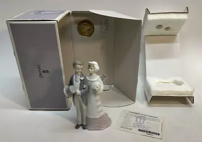 Buy Lladro Figurine 04808 Wedding Couple Bride Groom Original Box Great Condition • 60.57£
