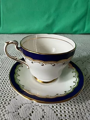 Buy Vintage Paragon Fine Bone China  Demitasse Coffee Cups & Saucer Gold-Blue  • 15£