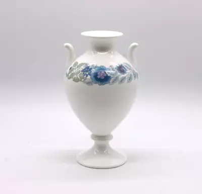 Buy WEDGWOOD Clementine 8.5  Blue & White Floral Urn Vase Bone China • 3.49£
