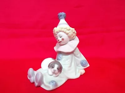 Buy Lladro Clown Seated With Puppy Figurine 5277 - Excellent Condition • 20£
