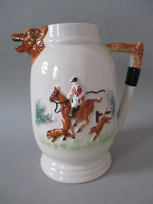 Buy Vintage PPC Portland Pottery Fox Jug Hunting Theme Milk Ale Water Jug, 1 ½ Pints • 4.95£