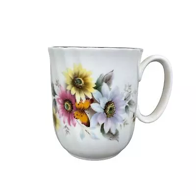 Buy Duchess Tea Mug Cup Pink Yellow Floral Daisy England Fine Bone China Gold Trim • 11.88£