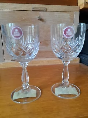 Buy Royal Albert/doulton Crystal Sherry Glasses X 2 • 16£