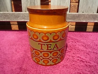 Buy Vintage Hornsea Pottery Bronte Pattern Tea Canister 15 Cm Excellent Condition. • 18£