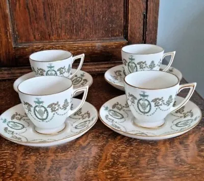 Buy Vintage Minton  Adam  Bone China 4 X Tea / Coffee Cups & Saucers • 19.99£