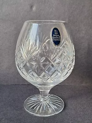 Buy ROYAL DOULTON Crystal Cut Brandy Cognac Snifter Glass DISCONTINUED Rare ENGLAND  • 10.95£
