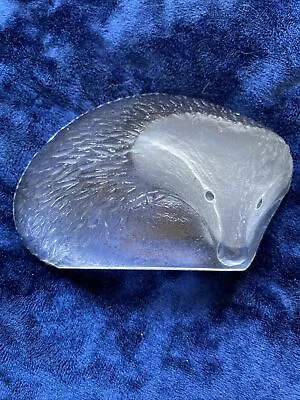 Buy Vintage Royal Krona Sweden Mats Jonasson Hedgehog Small Glass Paperweight SF1 • 6£