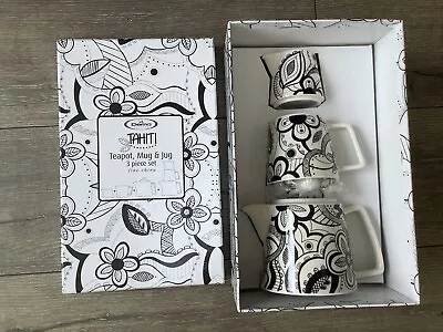 Buy Dema Designs Tahiti Stacking Teapot,mug + Jug Set Fine China New • 12.99£