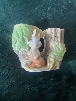 Buy Vintage |  Withernsea Eastgate Pottery England Rabbit Posey Vase | Fauna • 5£