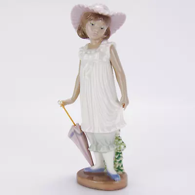 Buy Nao By Lladro Figurine April Showers 1126 Spanish Porcelain Girl With Umbrella • 24.99£