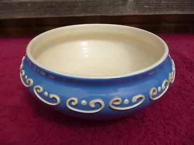 Buy Vintage C.H.Brannam Barum Ware Barnstaple Blue Bowl . • 20£