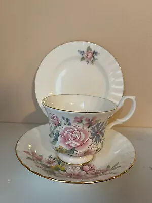 Buy Vintage ROYAL ALBERT Bone China England Tea Set Trio • 30.54£