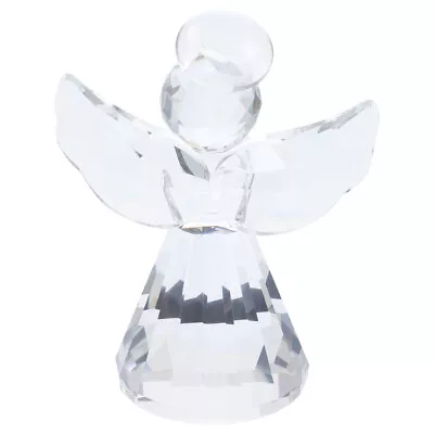 Buy  Crystal Angel Ornament Home Sculpture Glass Angels Statue Adorable Figurine • 11.99£