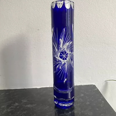 Buy Cobalt Blue Glass Bud Vase Crystal 24 Pbo  • 40£