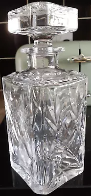 Buy Vintage Royal Doulton Lead Crystal Whiskey Decanter 1 Pint • 19.99£