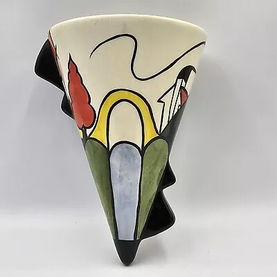 Buy Lorna Bailey Pottery Bridge & Stream Wall Pocket Vase Art Deco Old Ellgreave • 74.55£