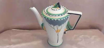 Buy Burleigh Ware : Coffee Pot : Dawn Pattern : Zenith Shape : Art Deco • 75£