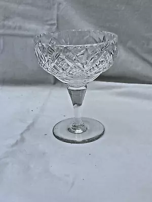 Buy Vintage Edinburgh Crystal Deep Cut Glass Comport Tazza Champagne Coupe Cocktail • 17.99£