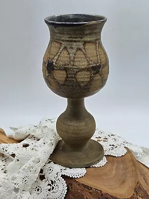 Buy Vintage Large Medieval Style Goblet  Stone Tulip   ET8021 • 15£