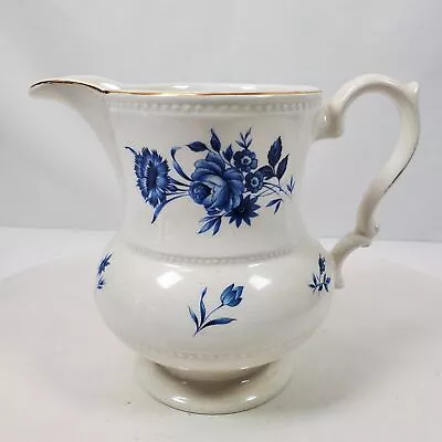 Buy Vintage Lord Nelson Pottery England Pitcher Floral Porcelain 6 Inch Tall • 17.71£
