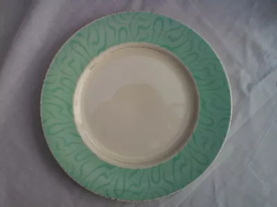 Buy Vintage White/green 9  Dinner Plate Burgess & Leigh Burleigh Balmoral / Viscount • 4.95£