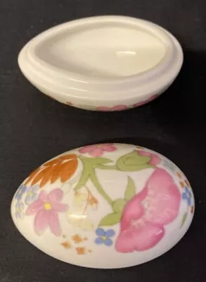 Buy Egg Shaped - Wedgwood -trinket Box Pot Dish Pill -floral Design -pretty Bargain • 2.50£