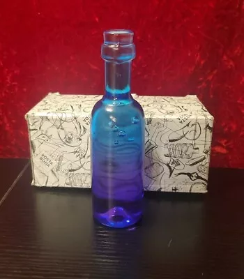 Buy Kosta Boda CELEBRATE Graduated Blue With Bubbles Crystal Art Glass Wine Bottle • 66.40£