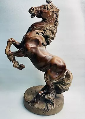Buy Old REARING STALLION - Large HORSE Equine Statue By AUSTIN SCUPLTURE - 18” Tall • 368.11£