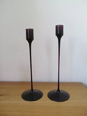 Buy Wedgwood Sandringham Amethyst  Candle Holder X 2 Ronald Stennett Willson • 40£