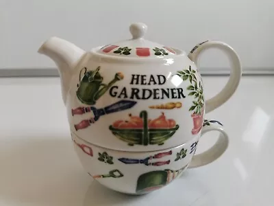 Buy Past Times Tea Set For One  Head Gardener  Fine China Set Height 14cm • 17.95£