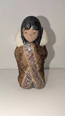 Buy Lladro 2156 Artic Winter Eskimo Inuit Child Gres 1985 Retired • 41.94£