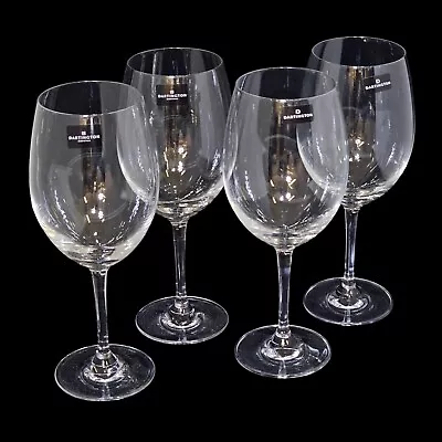 Buy 4 DARTINGTON Fine Quality Crystal Orbit Large Red Wine Glasses New In Box • 37.33£