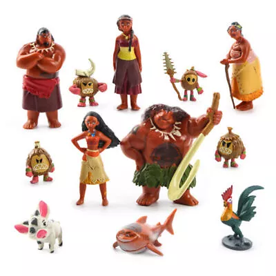 Buy Moana 12pcs PVC Action Figures Doll Kid Children Figurines Kids Toy Baby Gift • 7.66£