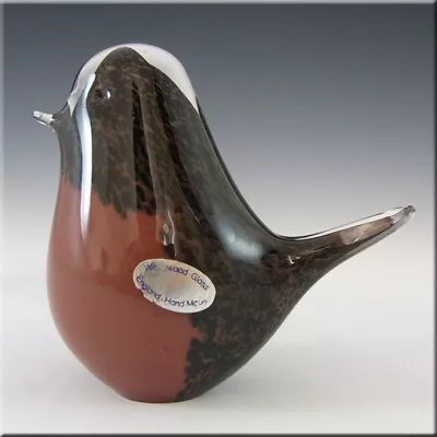 Buy Vintage Wedgwood Speckled Glass Robin Bird Handmade Designer Paperweight  #sg438 • 13.97£